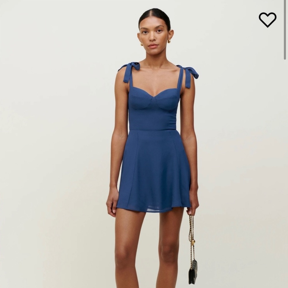 NWT Reformation Niara Dress, Blue, Size 4/Small